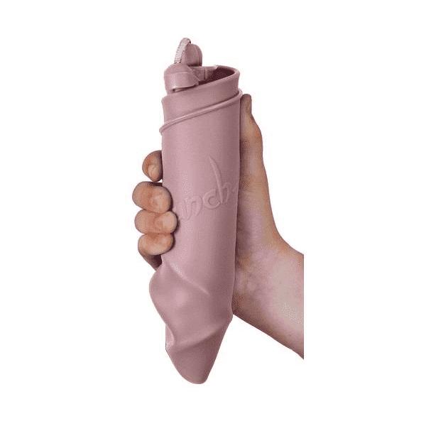 Secchiello da spiaggia in silicone Scrunch Rosa pastello