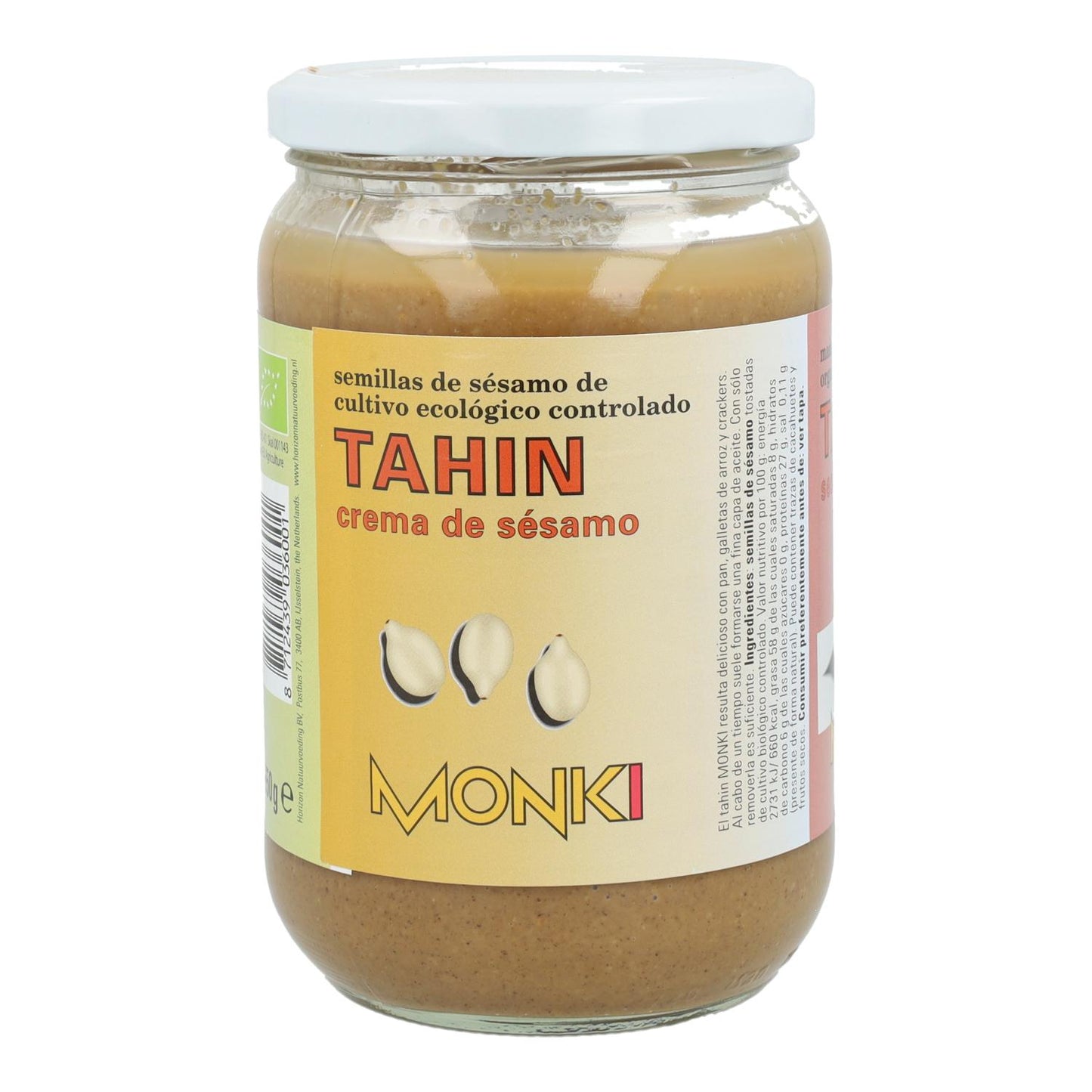 Tahin tostado sin sal bio Monki 330 g