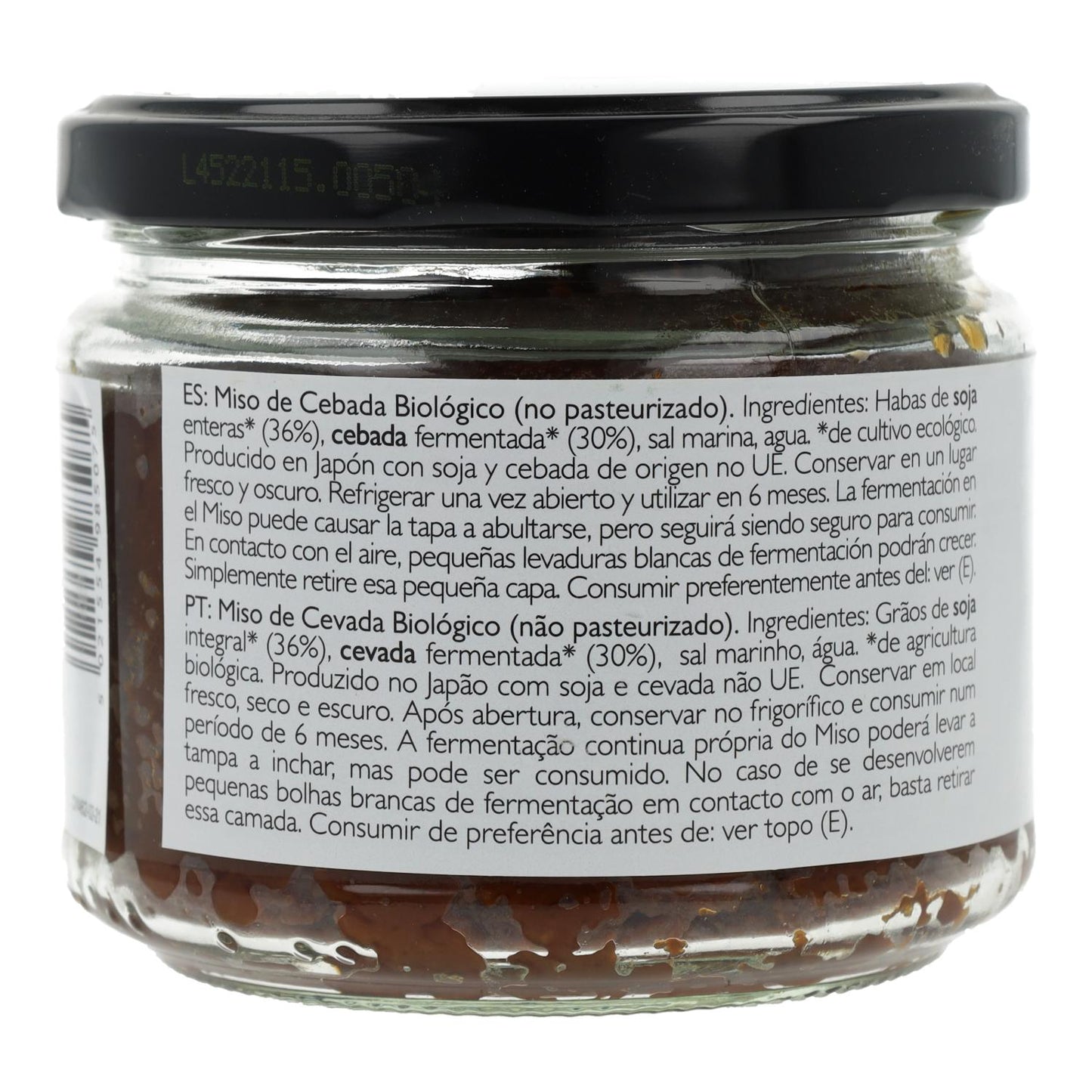 Unpasteurisiertes Bio-Mugi-Miso (Gerste, Glasbehälter) Clearspring, 300 g