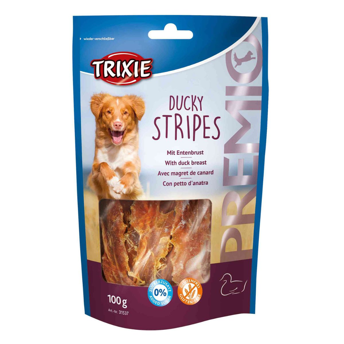 PREMIO Duck Stripes Trixie snack, 100 g
