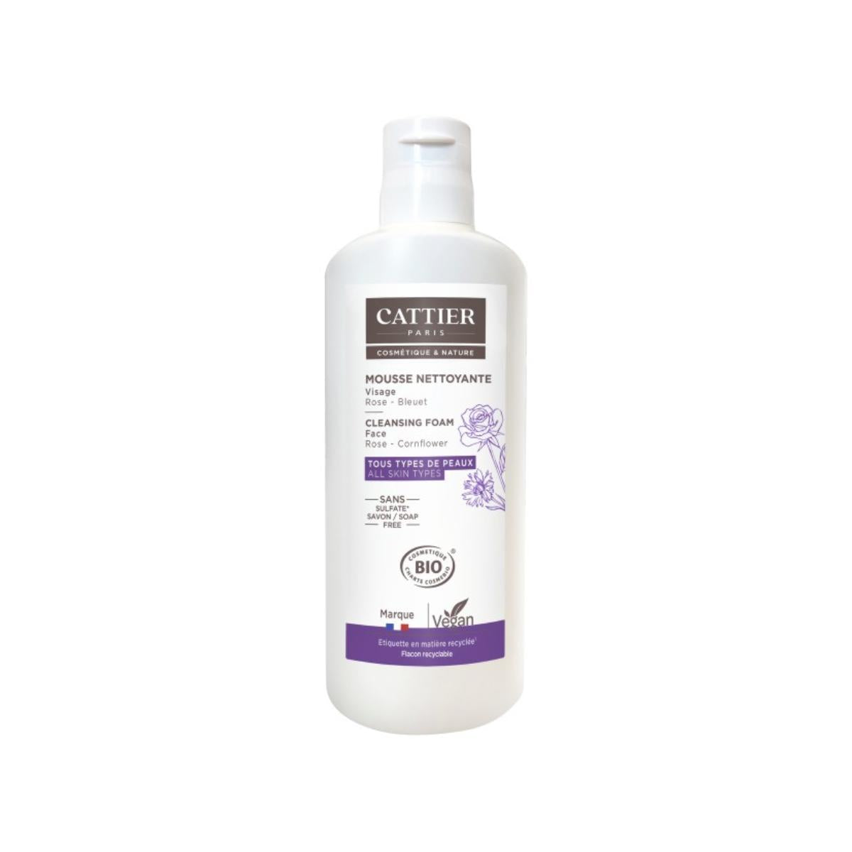 Schiuma detergente viso Cattier 150 ml