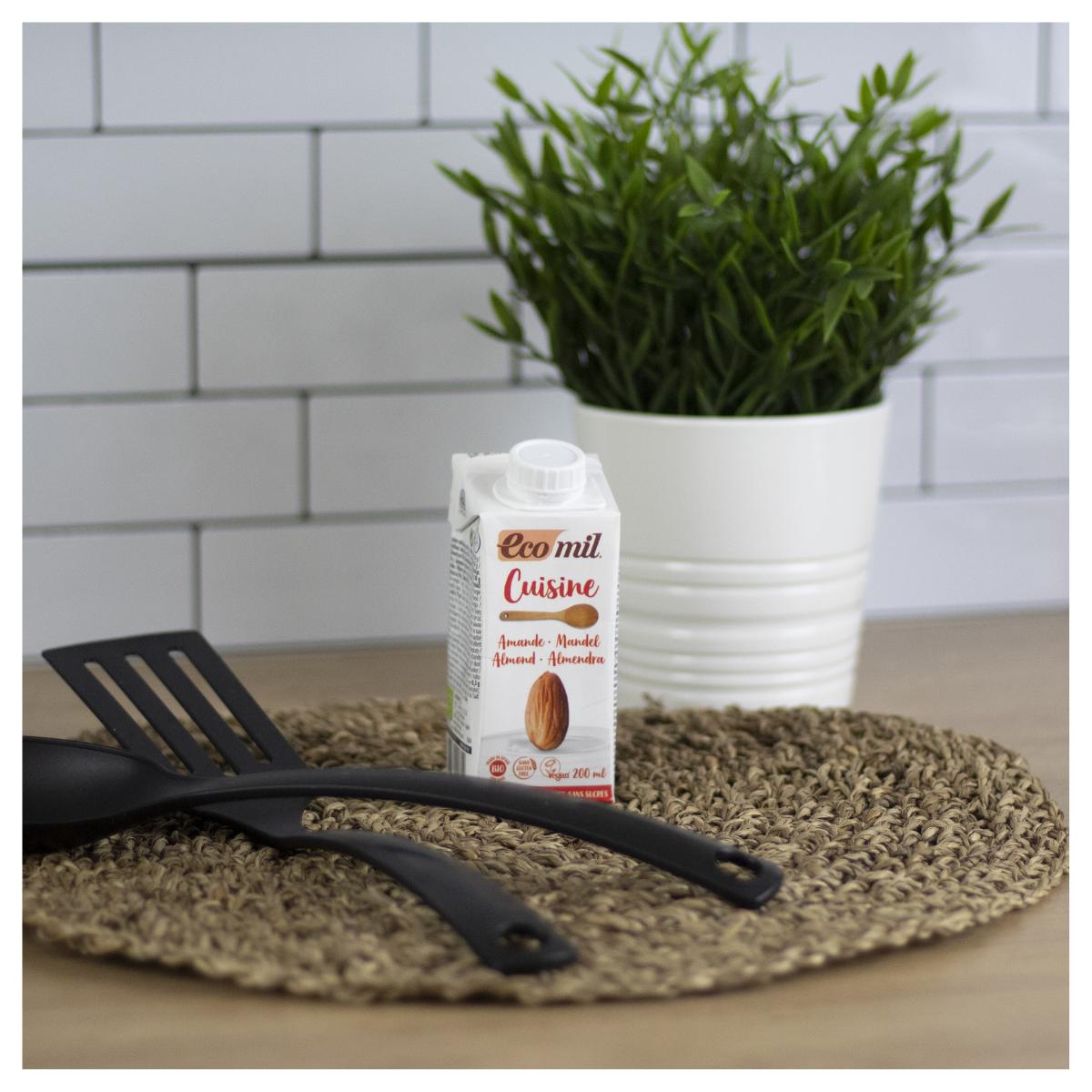 Crema vegetale di mandorle senza zucchero Bio Cuisine Nature Ecomil 200 ml