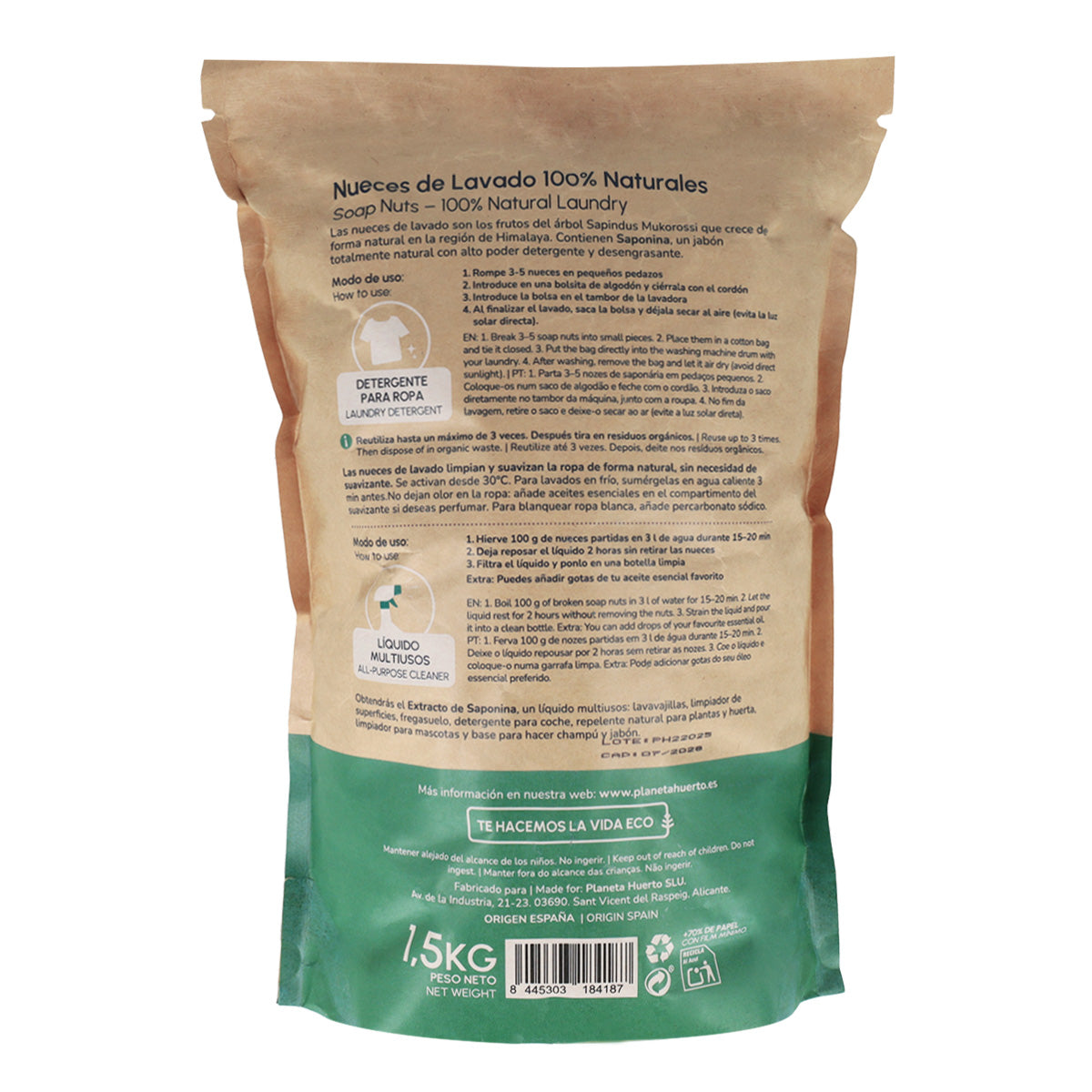 Planeta Huerto Gewaschene Walnüsse 1,5 kg