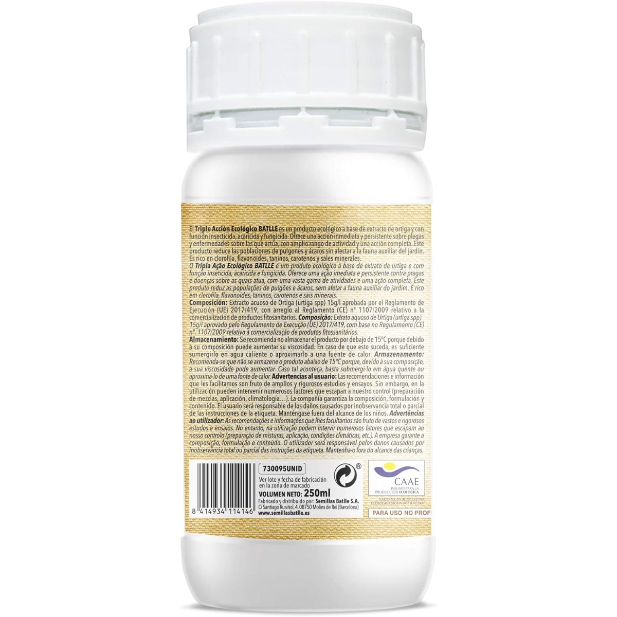 Tripla azione Eco concentrato insetticida fungicida acaricida 250 ml Batlle