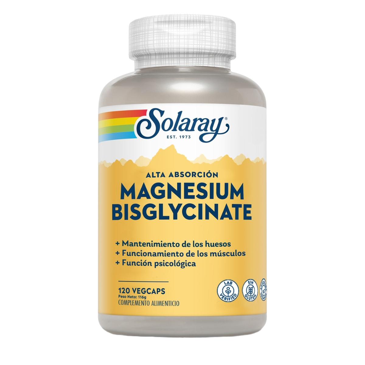 Bisglycinate de magnésium 120 gélules végétales