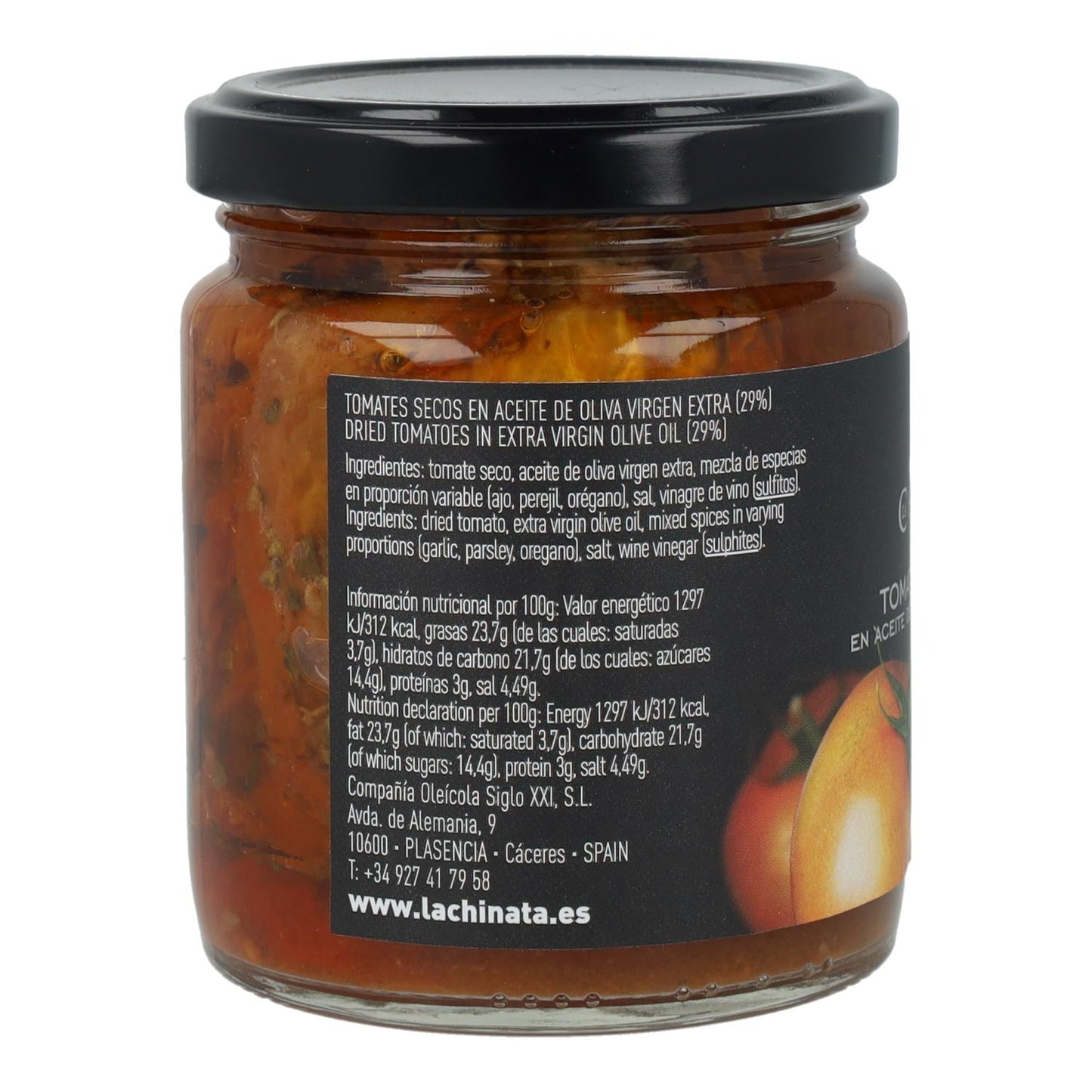 Tomates séchées au soleil à l'huile d'olive extra vierge La Chinata 220 g