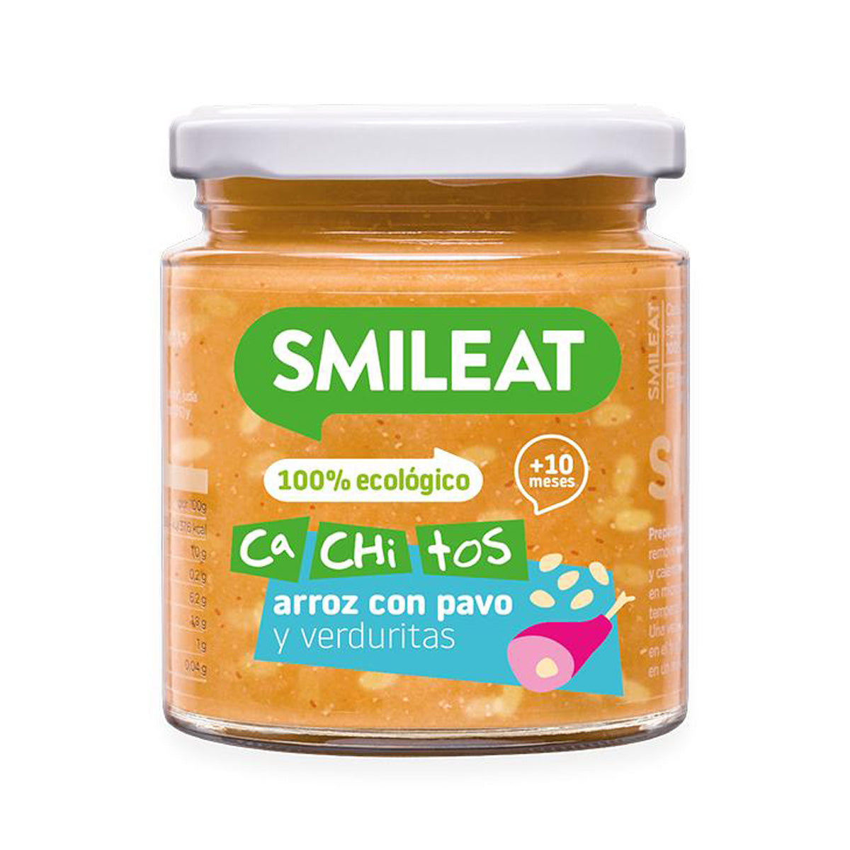Pack of 4 x 230g Smileat Organic Baby Food Jars