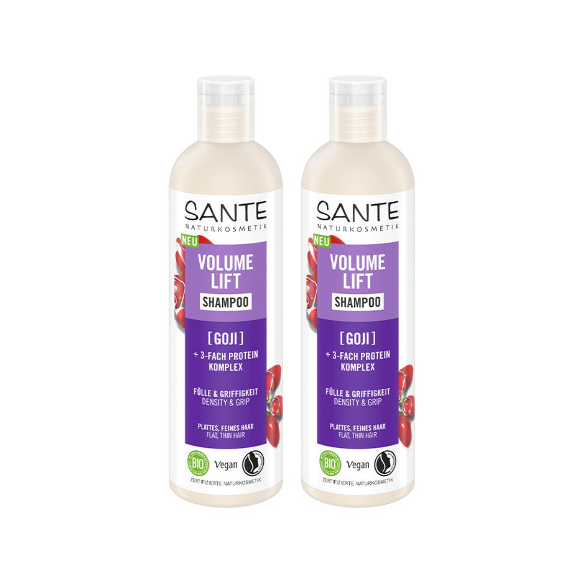 Pack 2x Shampooing volume goji Sante 250 ml
