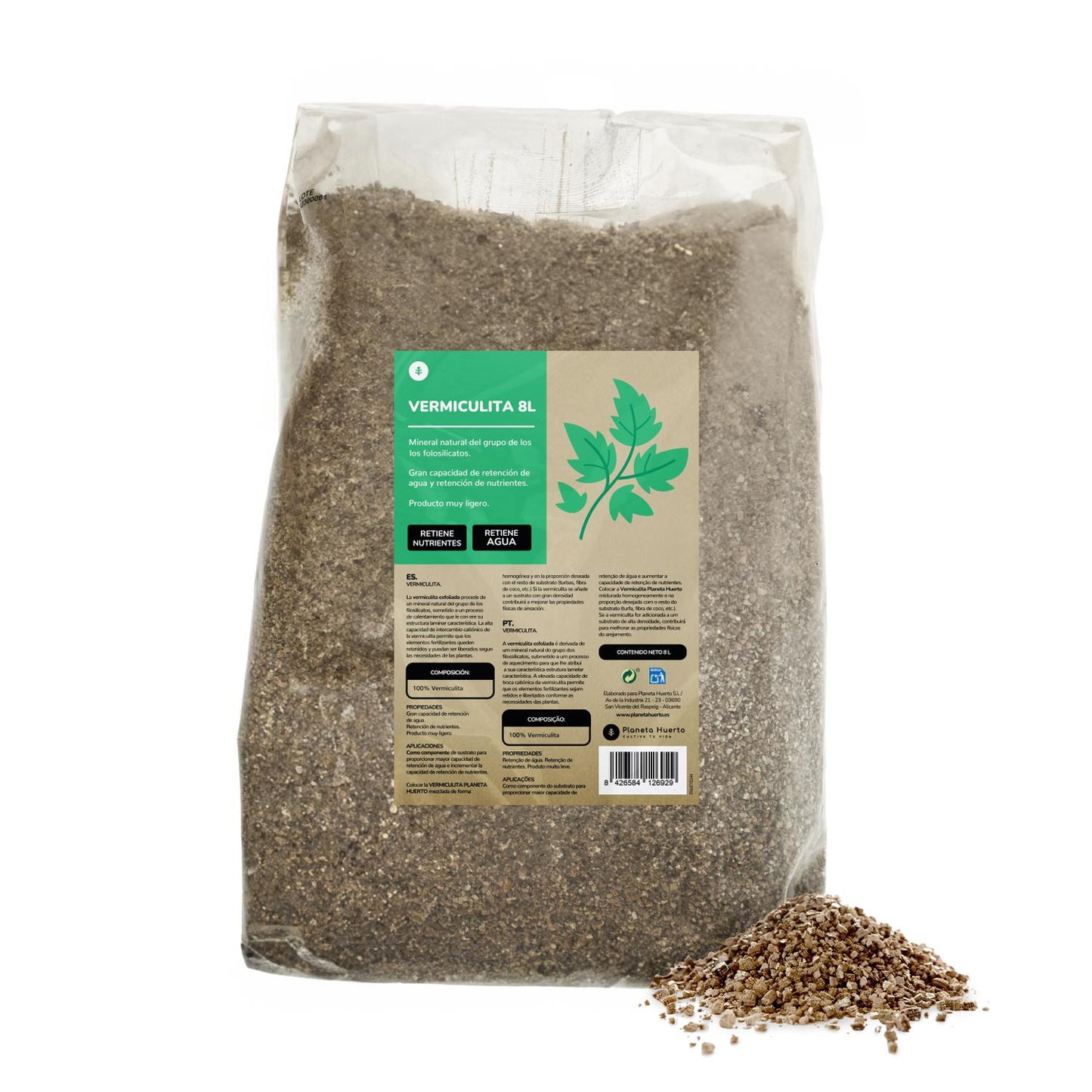 Vermiculite Planeta Huerto 8 Litri