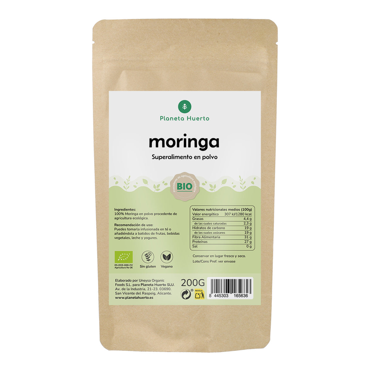Moringa in polvere Eco Planeta Huerto 200 g