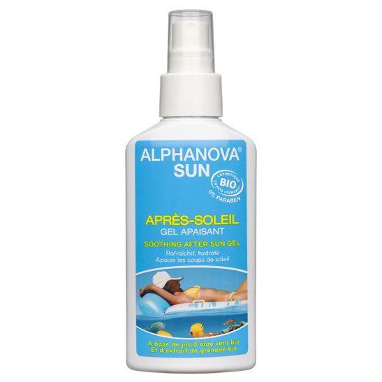 Aftersun kalmerende gel BIO Alphanova 125 ml.