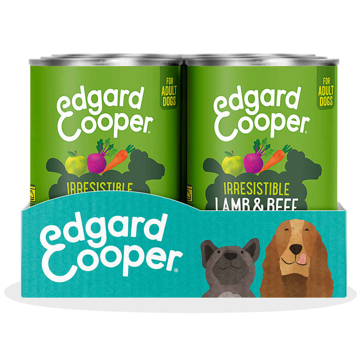 Natvoer voor honden Lams- en rundvlees Edgard & Cooper 400 g