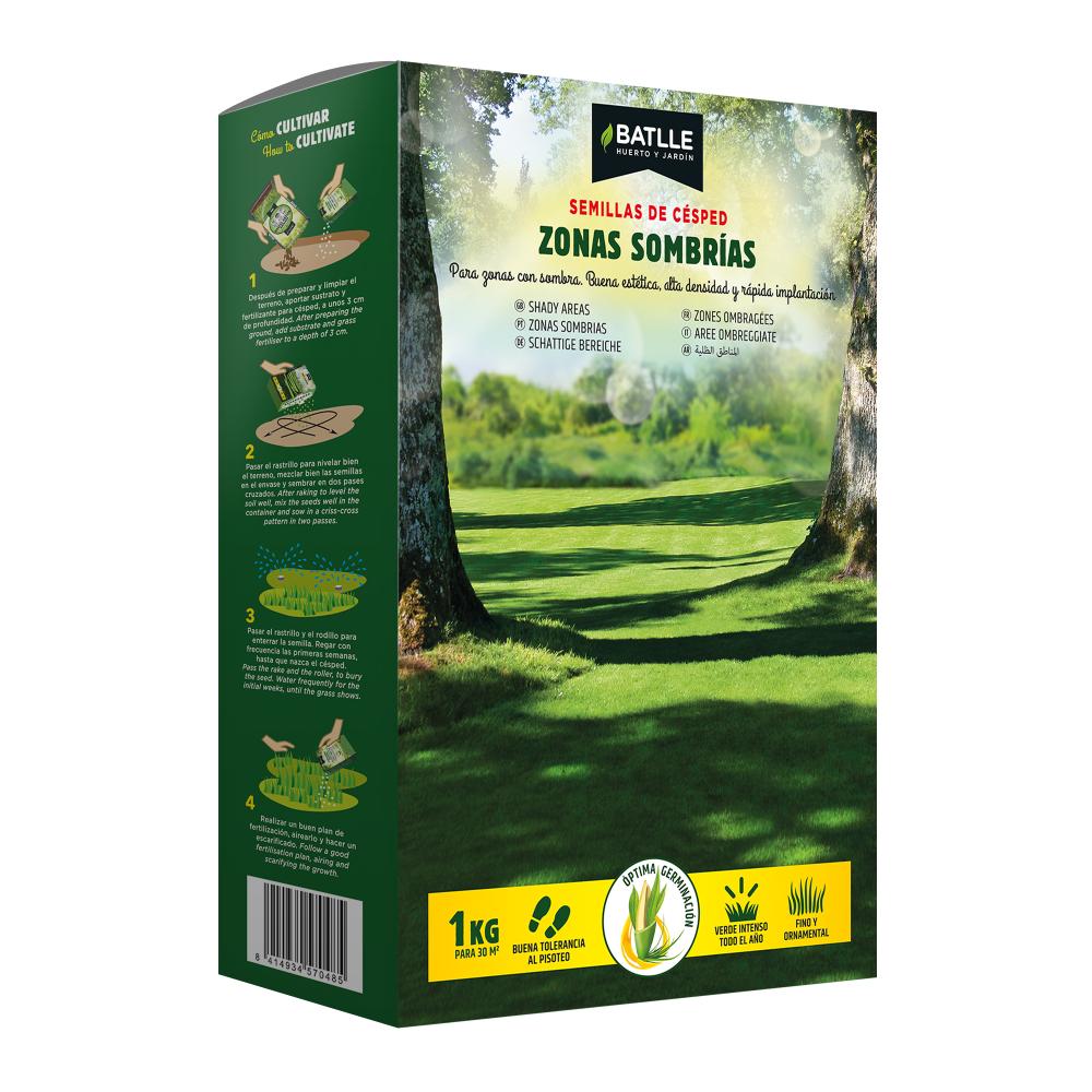 Rasen-Samen für schattige Bereiche Batlle 1 kg