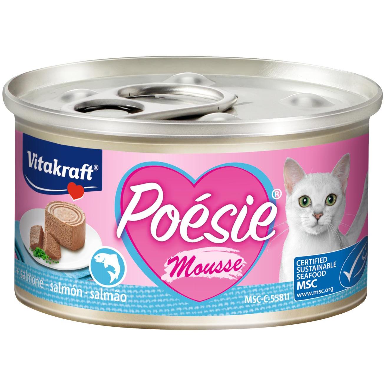 Vitakraft blikje Poésie zalmmoes 85 g natvoer voor katten