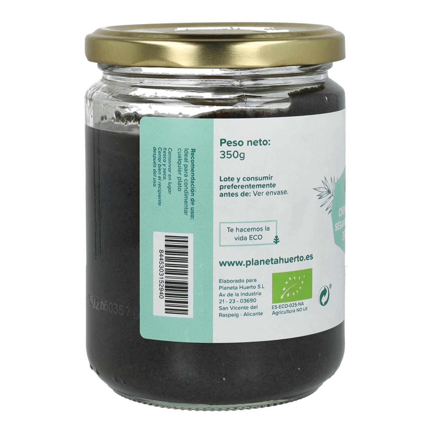 Tahini di sesamo nero ECO Planet Garden 350 g