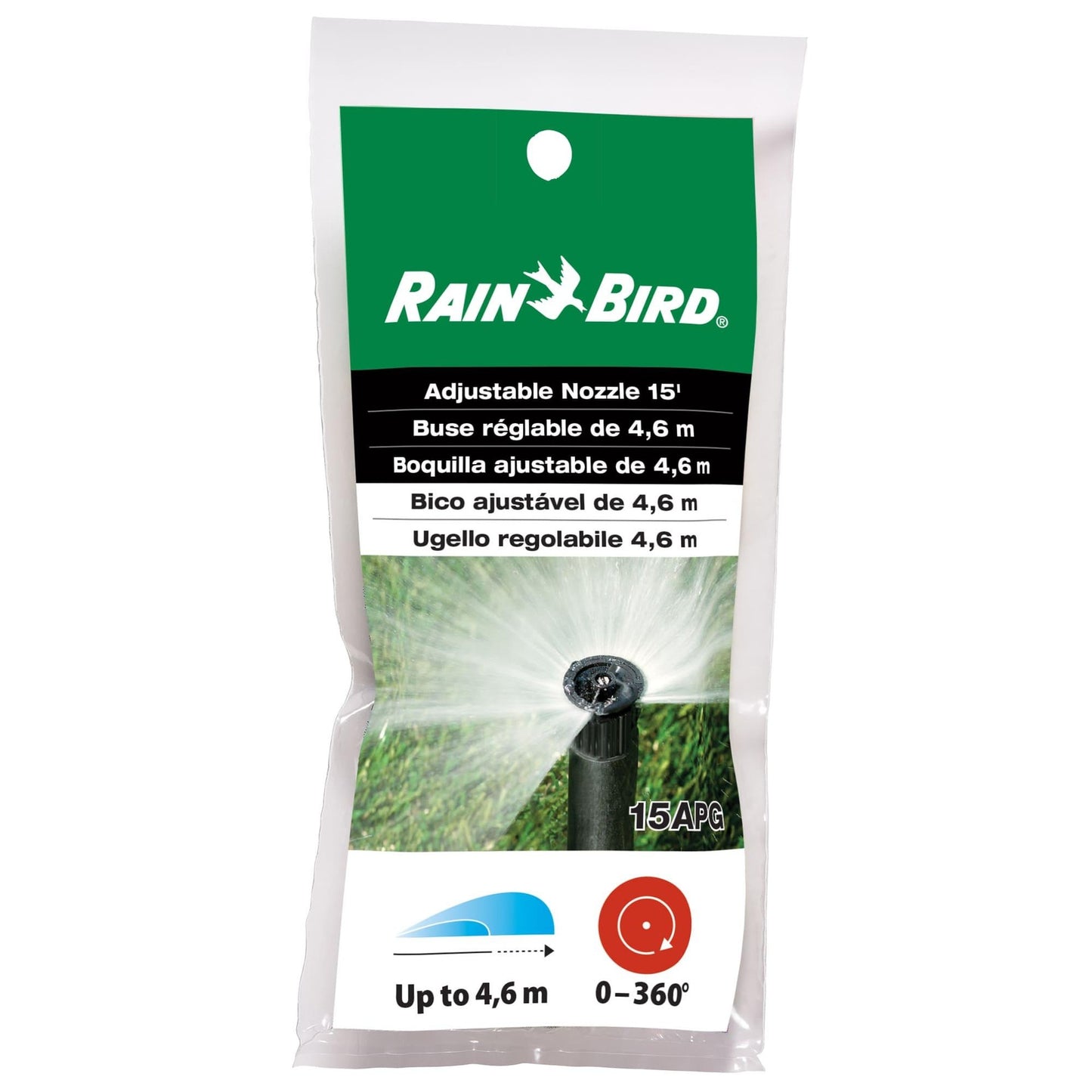 Reglerbar munstycke 0 till 360° Rainbird 12VAN