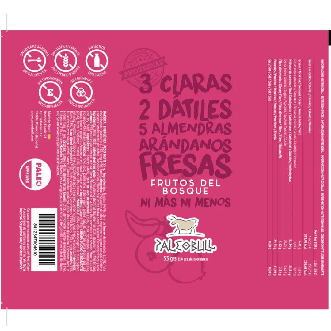 Paleobull forest fruit energy bar 55 g
