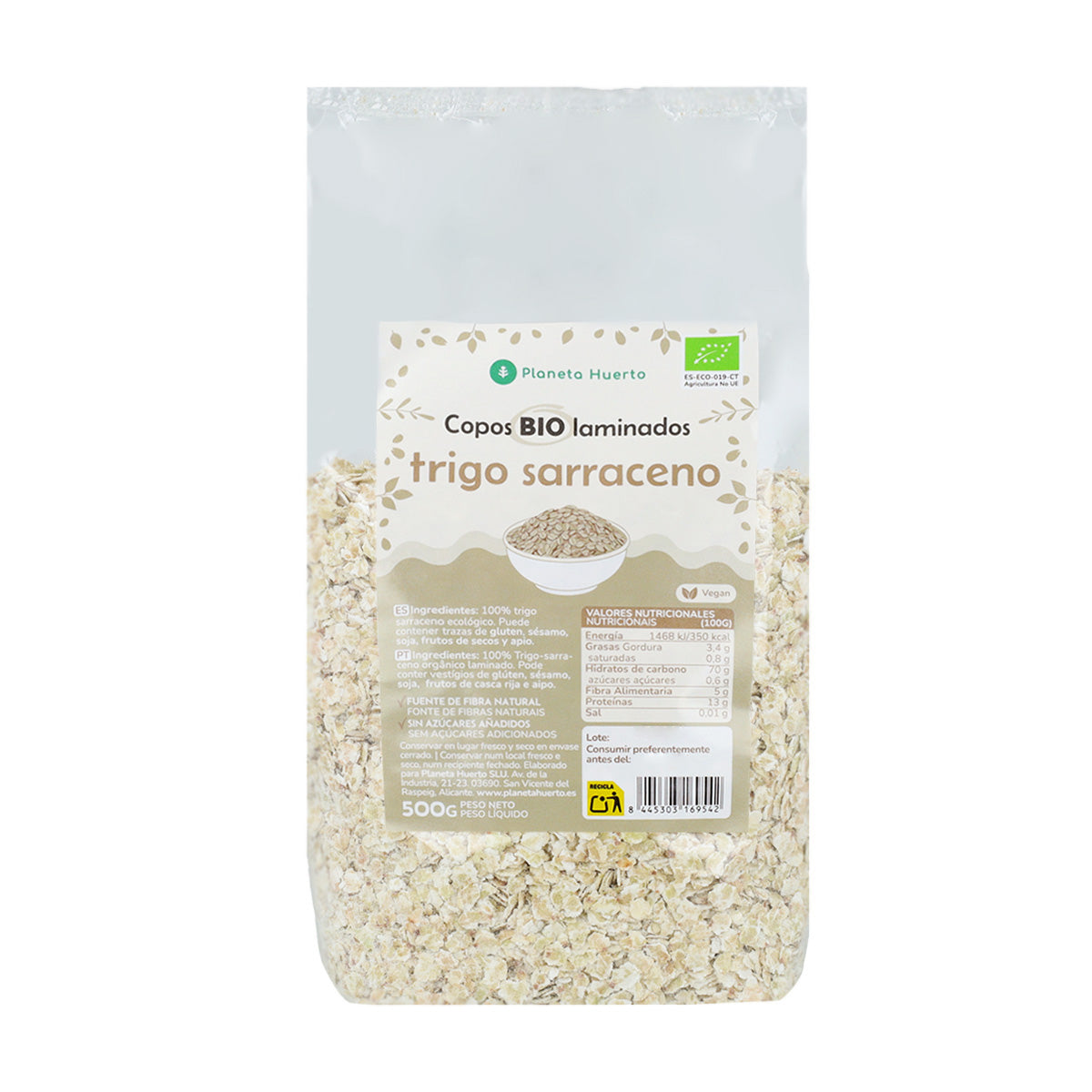Buckwheat flakes Eco Planeta Huerto 500 g