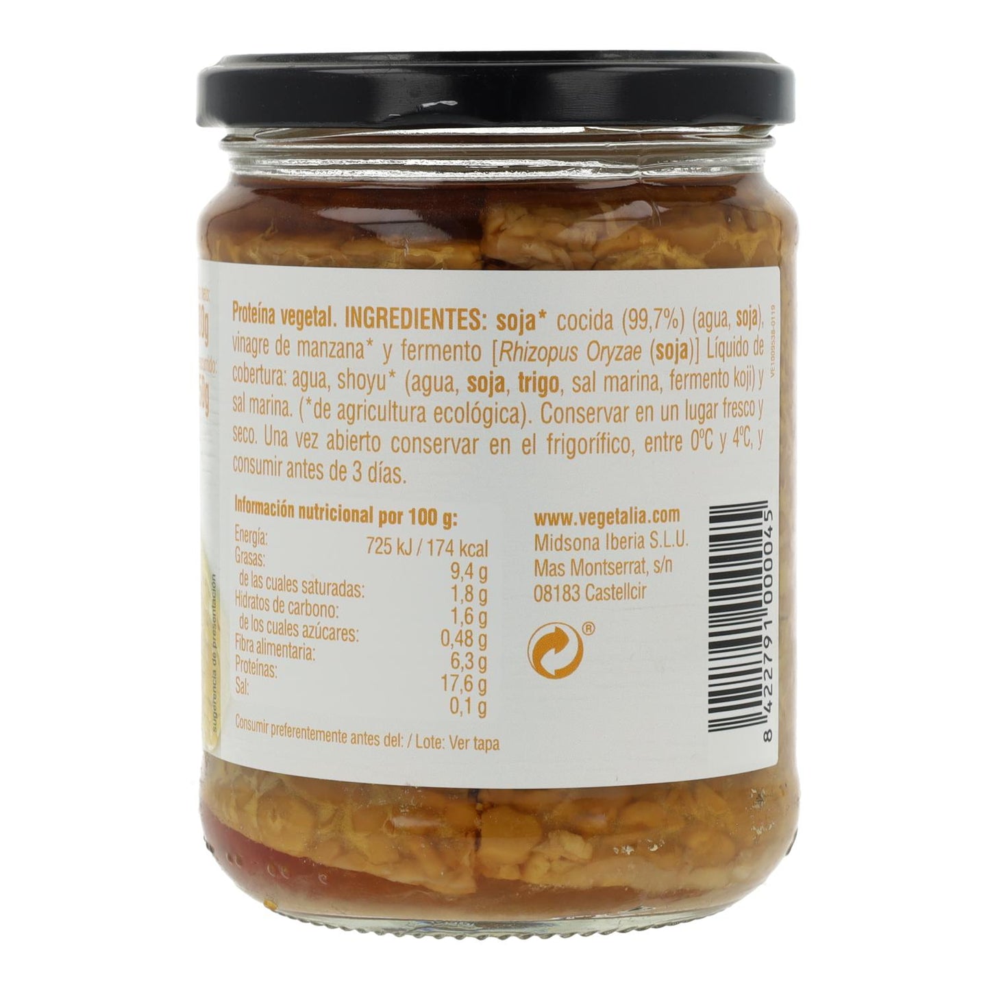 Tempe av soja Vegetalia 250 g