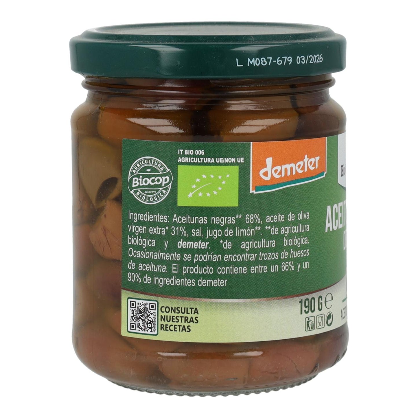 Organic garlic cloves in oil Bio Organica Italia 140 g