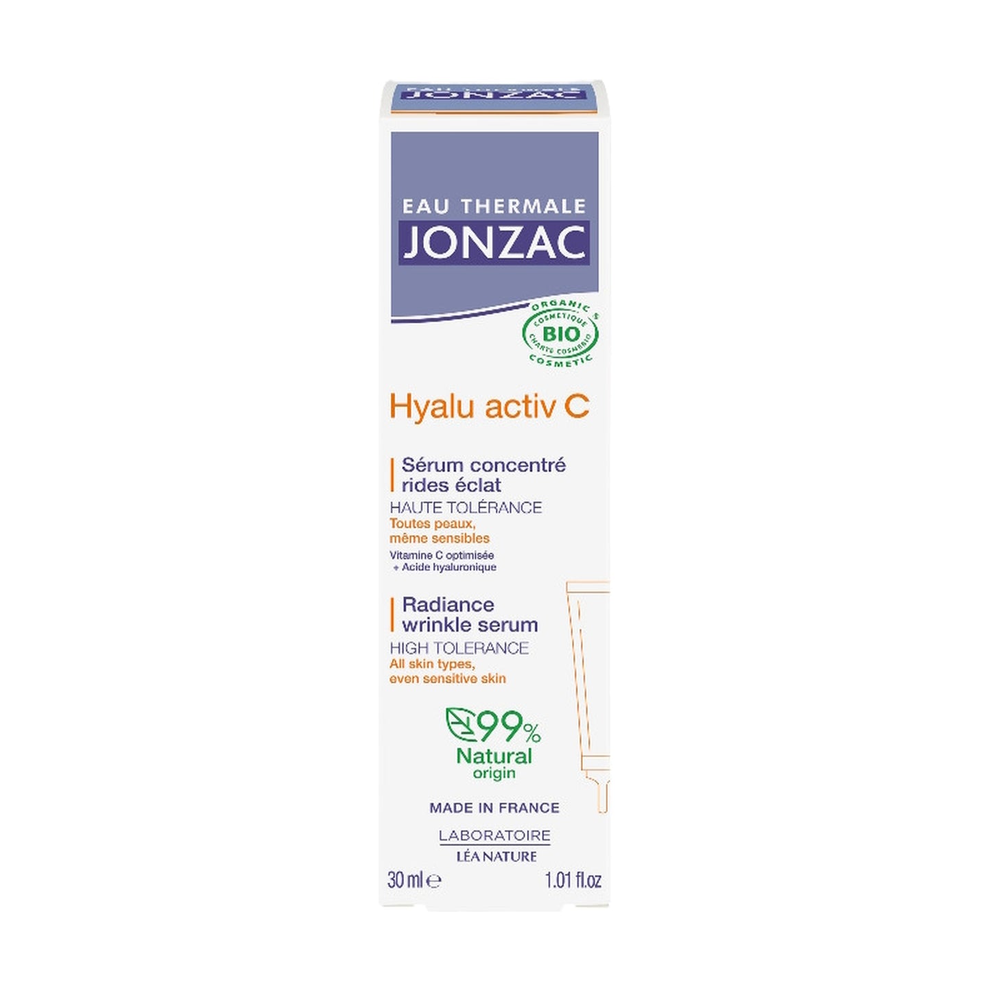 Siero con acido ialuronico + vitamina C Eau Thermale JONZAC 30 ml