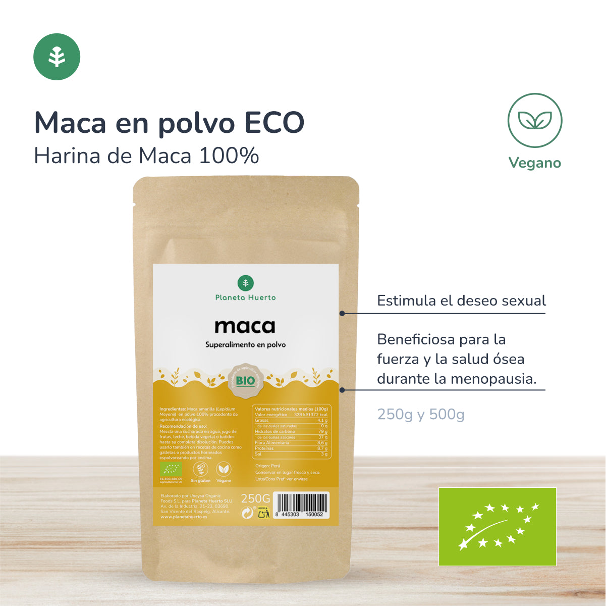 Maca w proszku ECO Planeta Huerto 250g