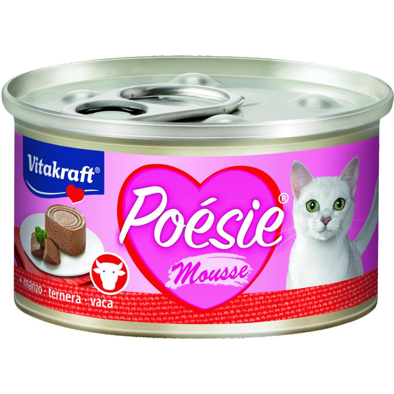 Vitakraft Latita Poésie mousse di manzo 85 g cibo umido per gatti