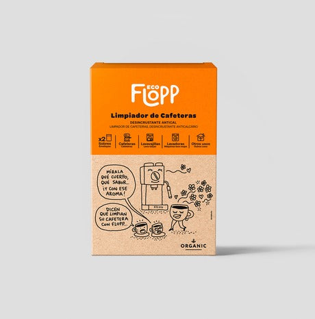 Lot de 2 nettoyants pour cafetières - 1 étui x 2 sachets Flopp