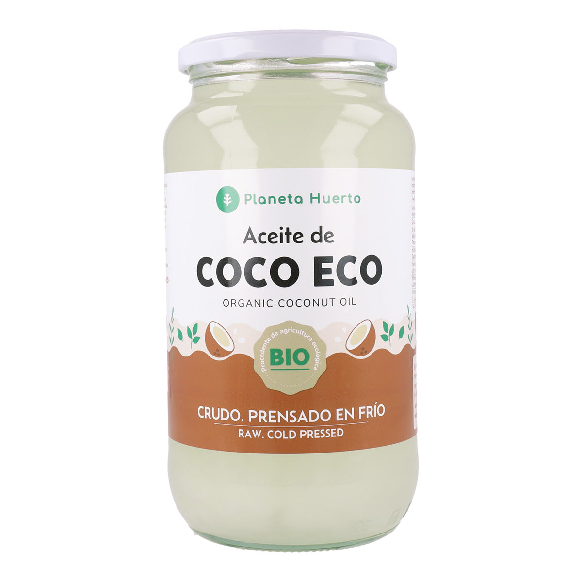 Pack 3x Aceite de coco virgen ECO Planeta Huerto 1L