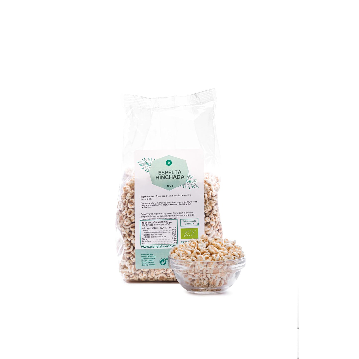 Dinkelvete puffad ECO Planeta Huerto 100 g