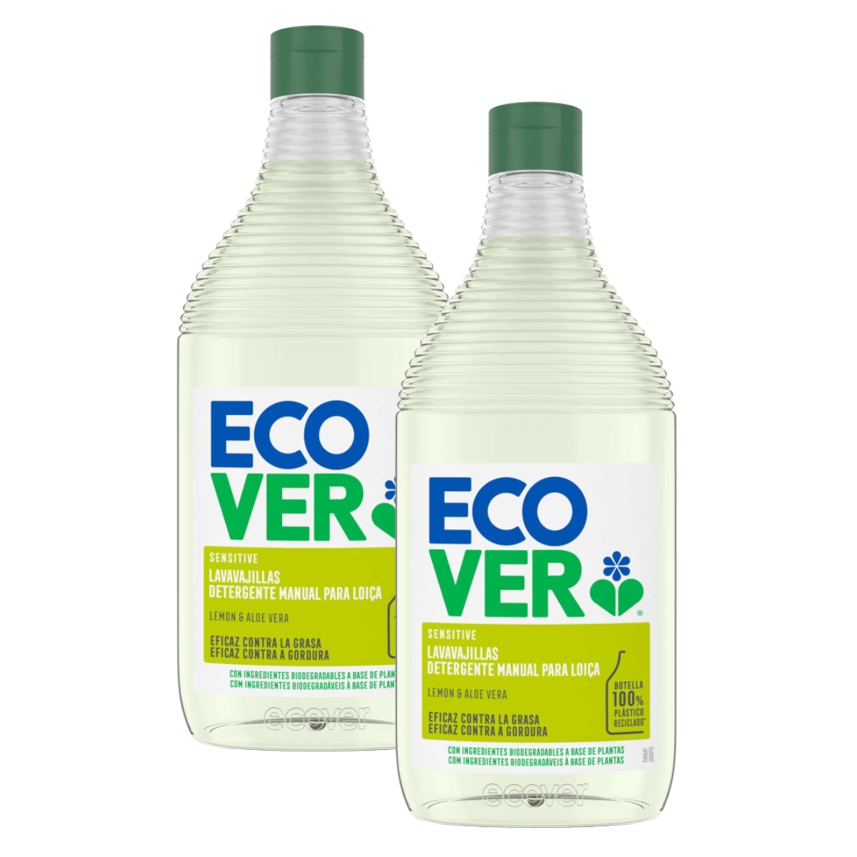 Pack of 2 Ecover Lemon and Aloe Vera Dishwasher Detergent 450 ml