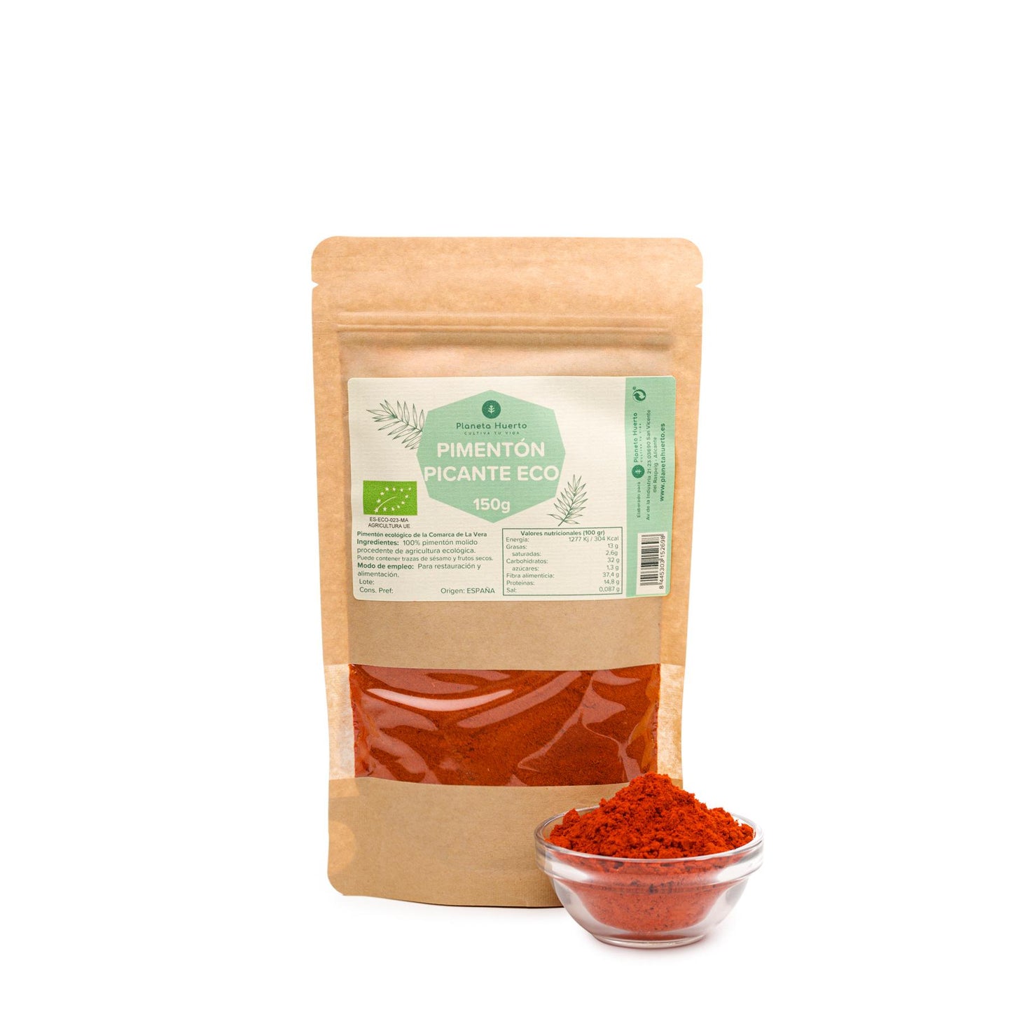 Paprika piccante in polvere ECO Planeta Huerto 150 g
