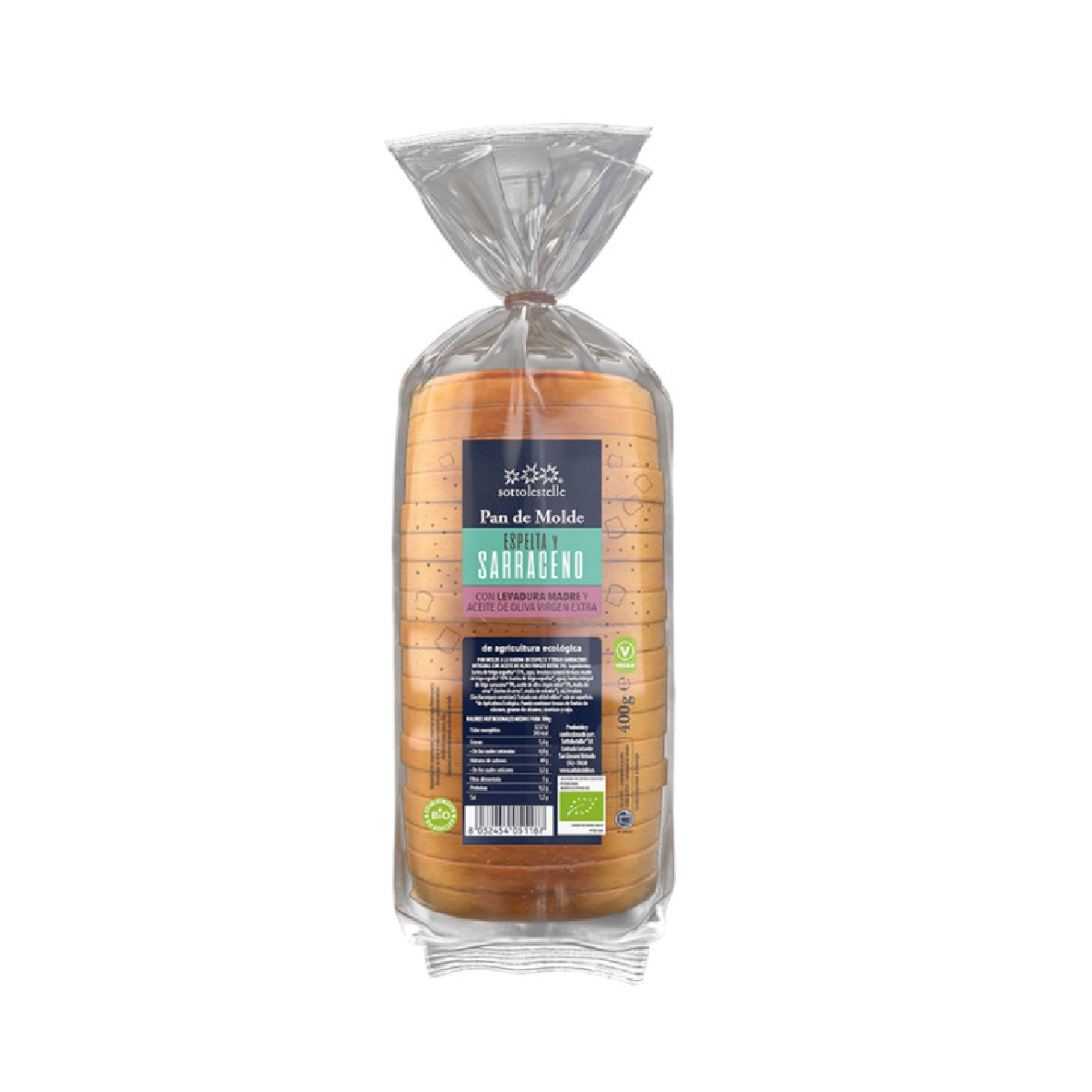 Chleb krojonego z pszenicy orkiszowej i gryki Sottolestelle 400 g
