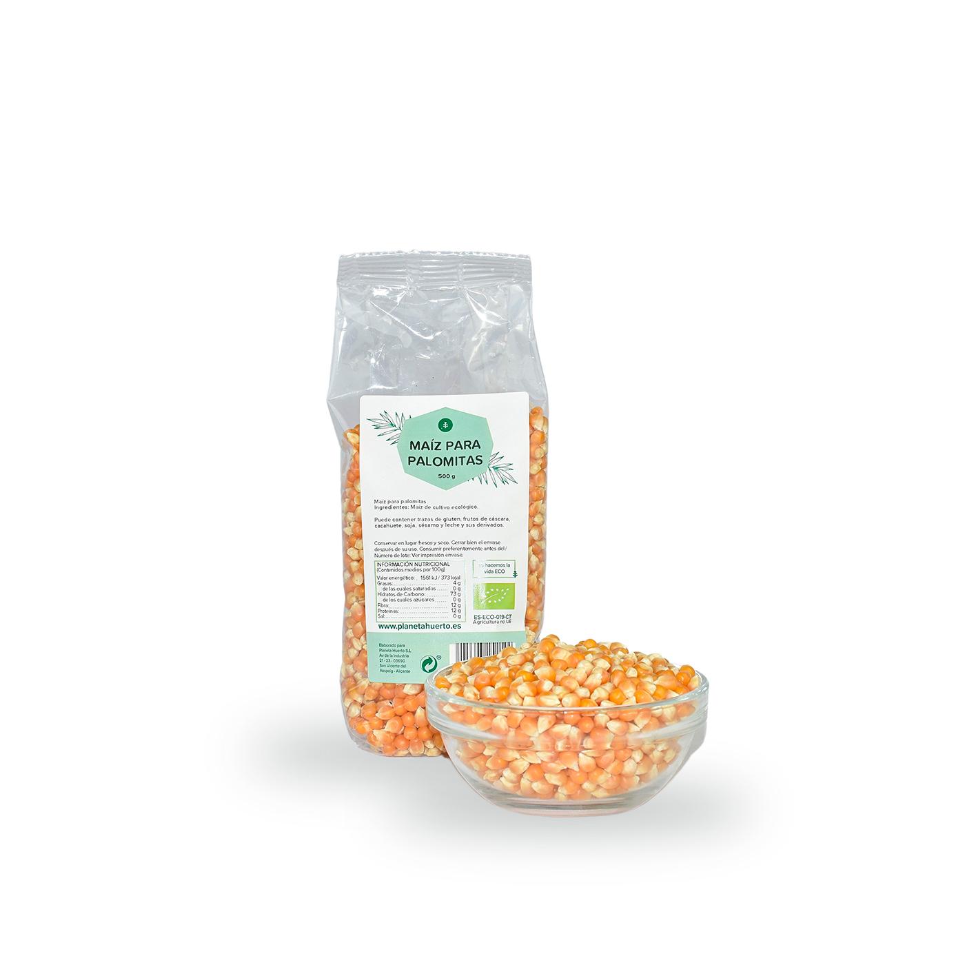 Popcorn för popcorn ECO Planeta Huerto 500 g