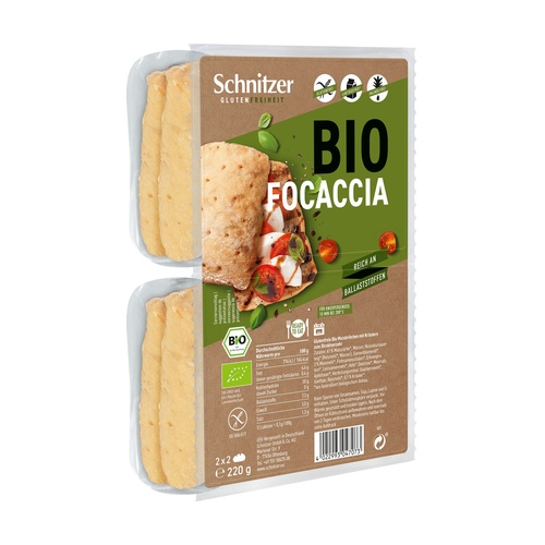 Schnitzer glutenfreie Focaccia-Brötchen 220 g