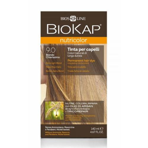Farba do włosów bardzo jasny blond Bye 9.0 Biokap 140 ml