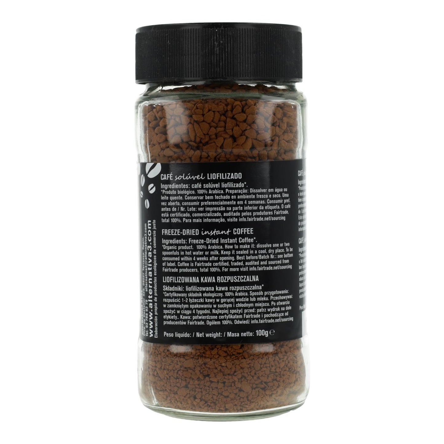 Freeze-Dried Organic Instant Coffee Alternativa 100g