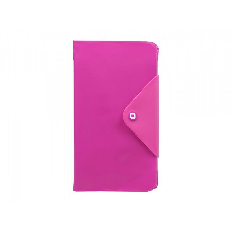 Waterproof book-style cover for smartphones up to 5" SBS Pink