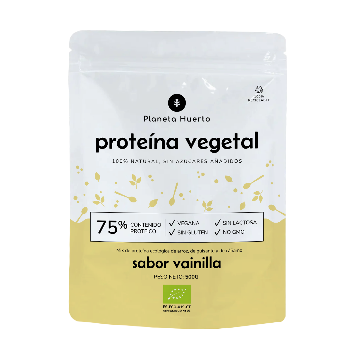 Proteine vegetali Eco 75% vaniglia Planeta Huerto 500 g