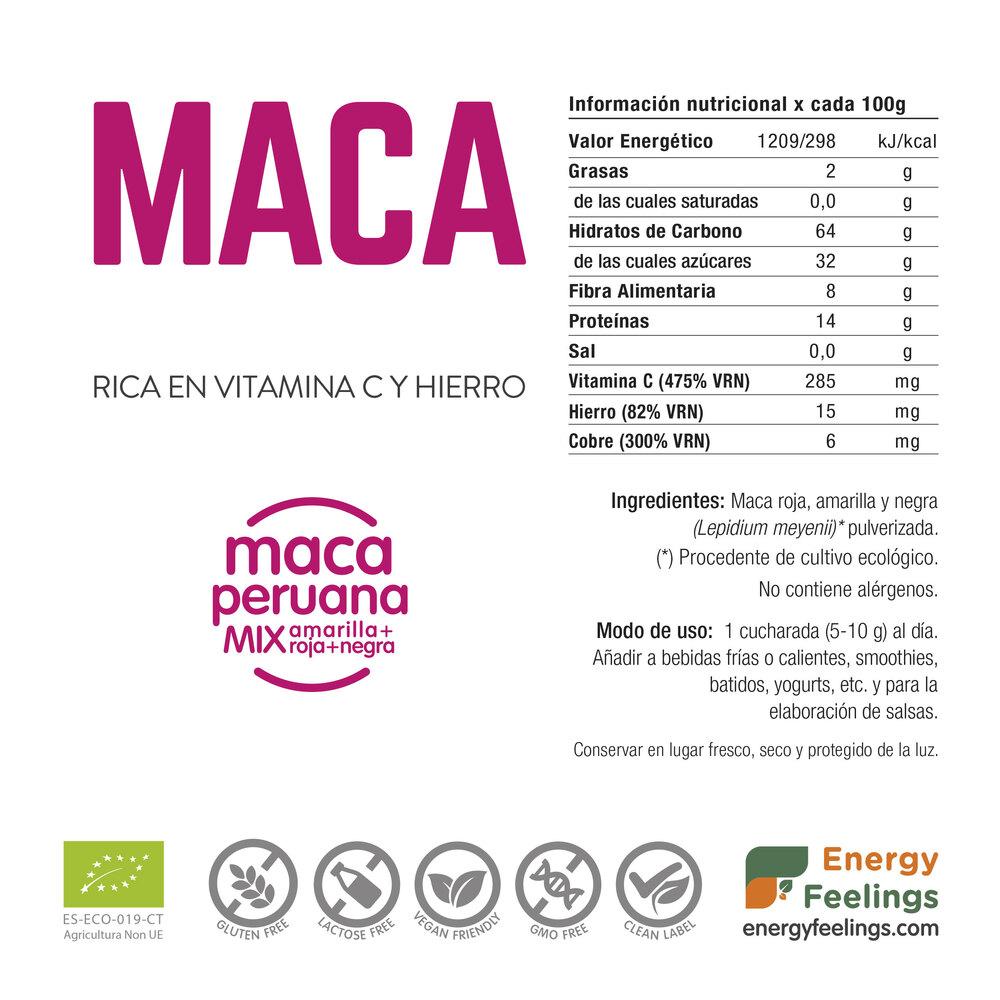 Maca BIO w proszku Energy Feelings 1 kg
