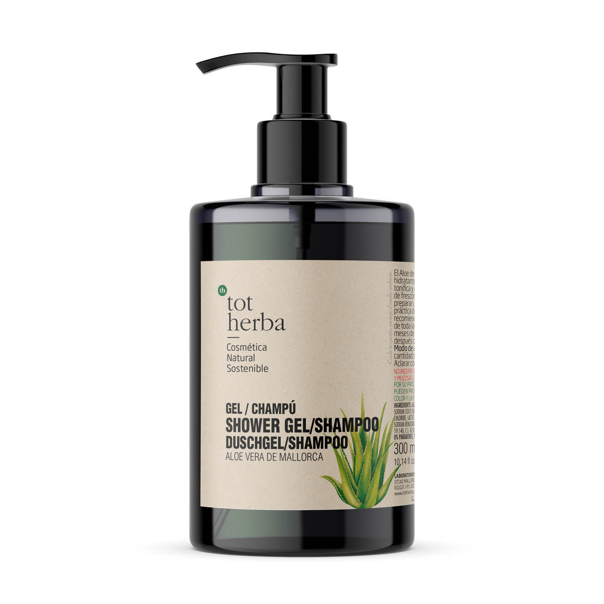 Gel all'aloe vera, Tot Herba, 300 ml