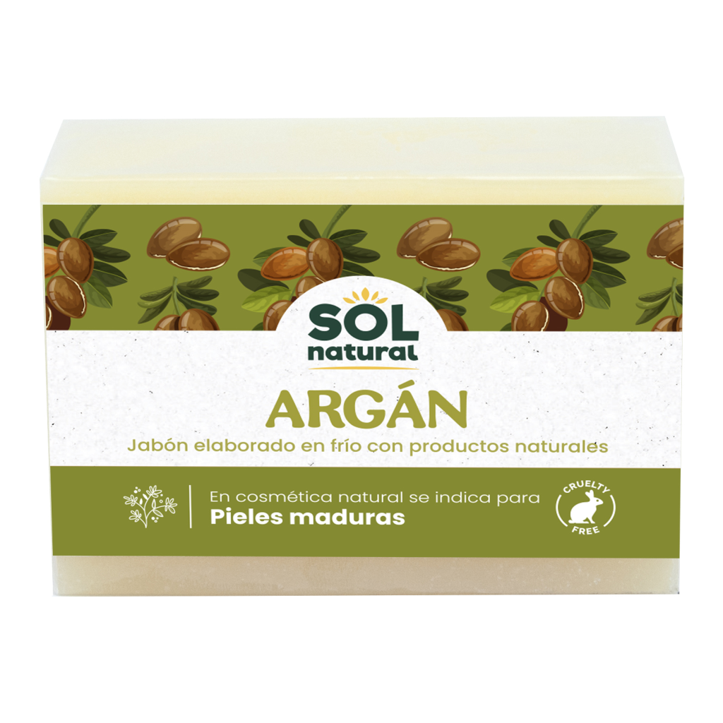 Naturlig arganolja-tvål Sol Natural 100 g