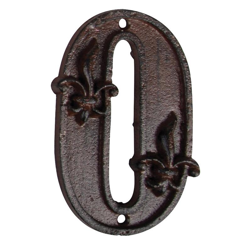 Number 0 to identify house