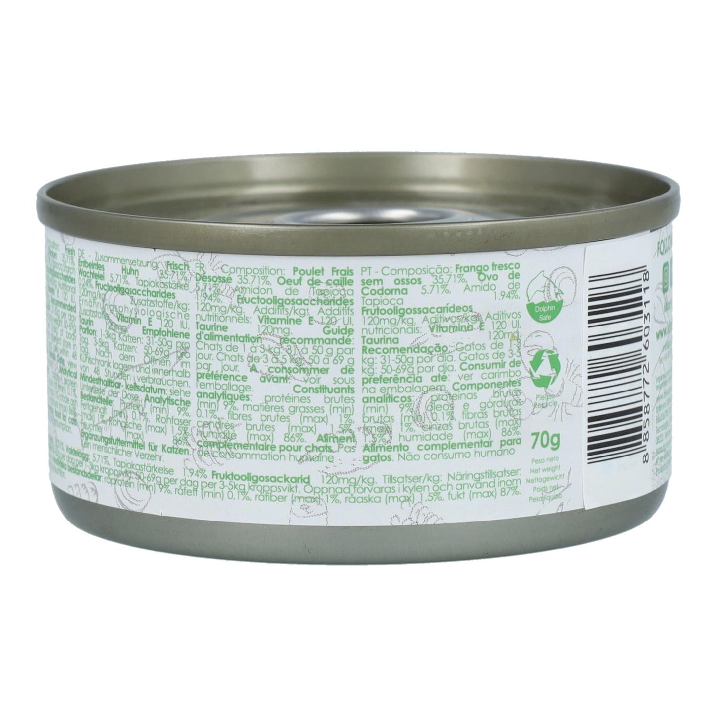 Zestaw 24x Kit Cat Puszka Gravy - Kurczak i jajko przepiórcze 70 g Mokra karma dla kotów w sosie