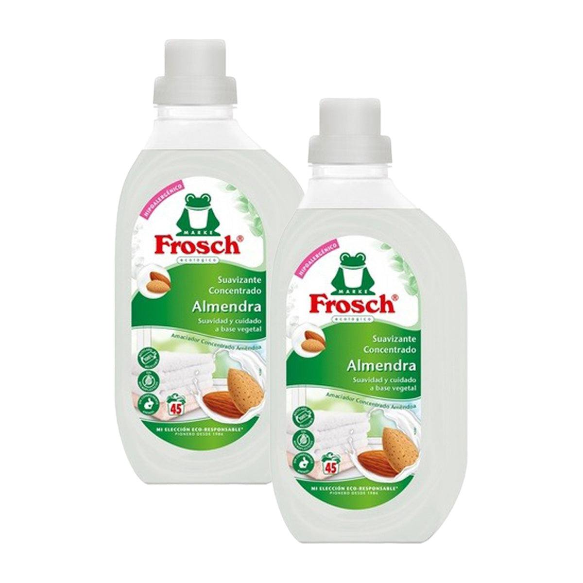 2er-Pack Frosch Weichspüler mit Mandelduft 900 ml