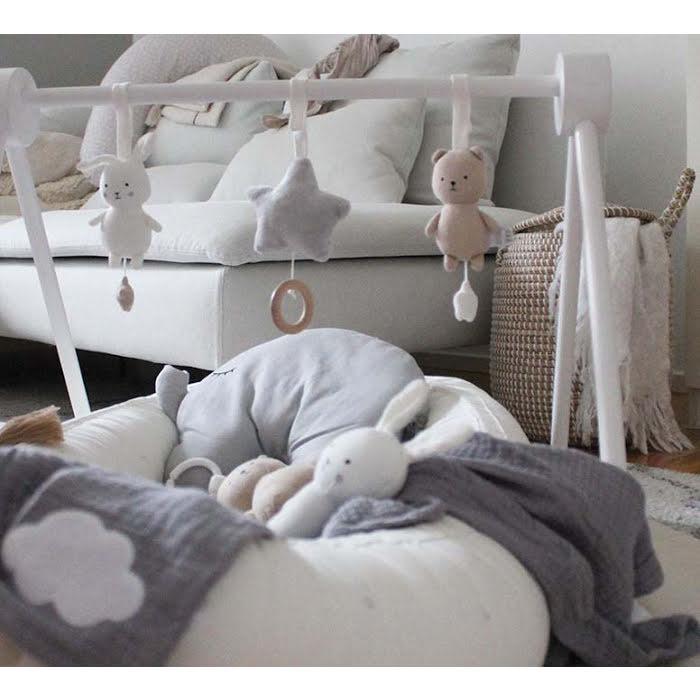 White lacquered wooden baby gym Jabadabado