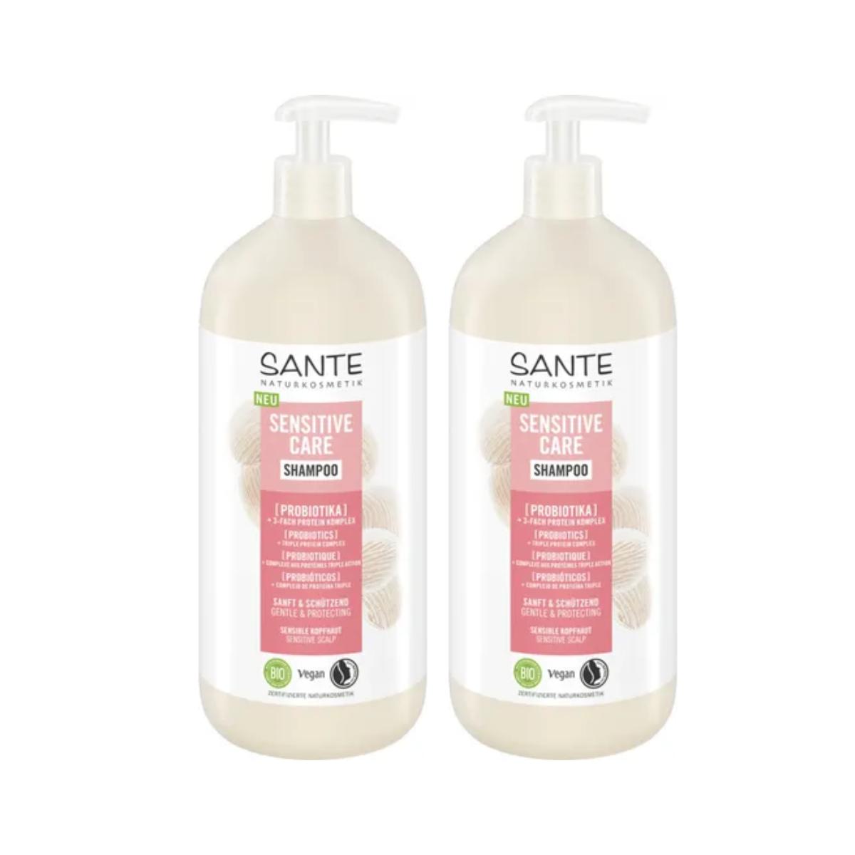 Pakket 2x Sensitive Probiotica Shampoo Sante 950 ml