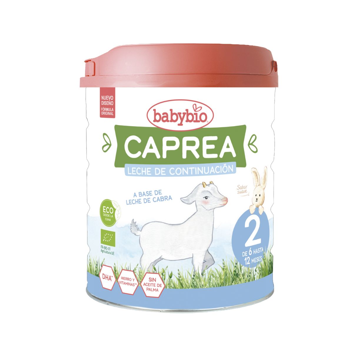 2-pack Caprea 2 getmjölk (6 till 12 månader) Ekologisk 800 g. Babybio