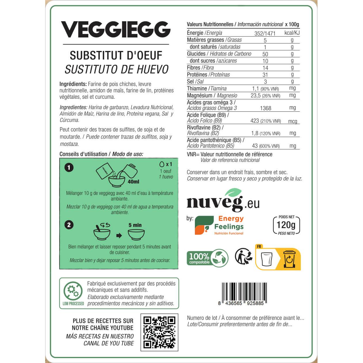 Nuveg Veggieegg 120 g