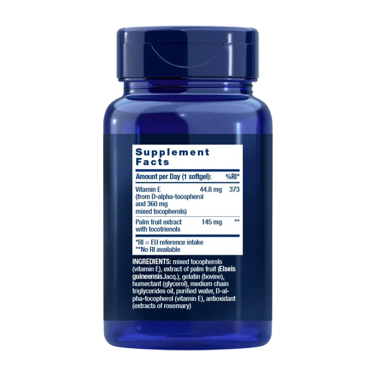 Gamma E Mixed Tocopherols & Tocotrienols, Life Extension 60 capsule